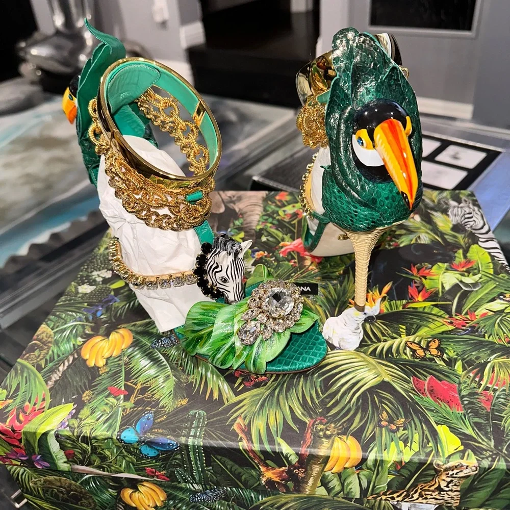 Dolce & Gabbana | Shoes | Dolce Gabbana Jungle Heels | Poshmark